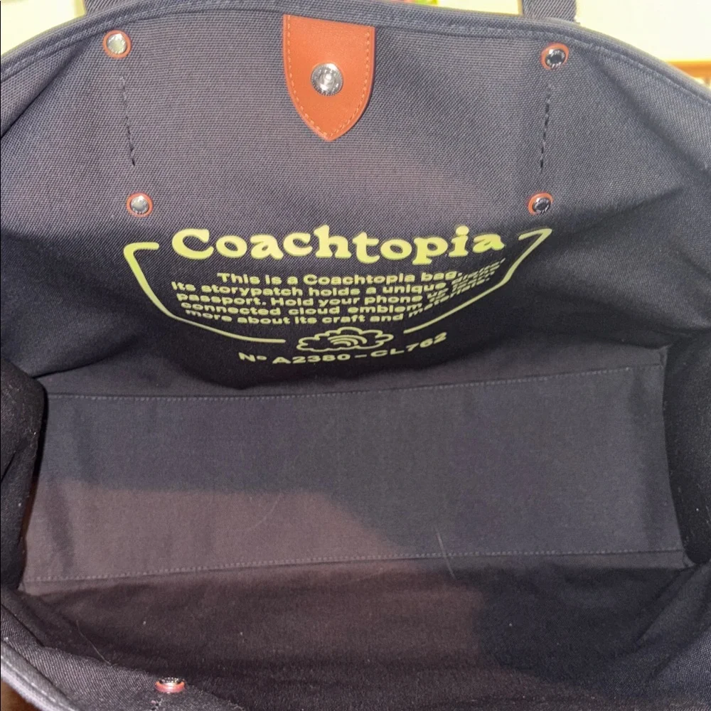 COACH Coachtopia Mushroom Design Tote Bag - Picture 14 of 14